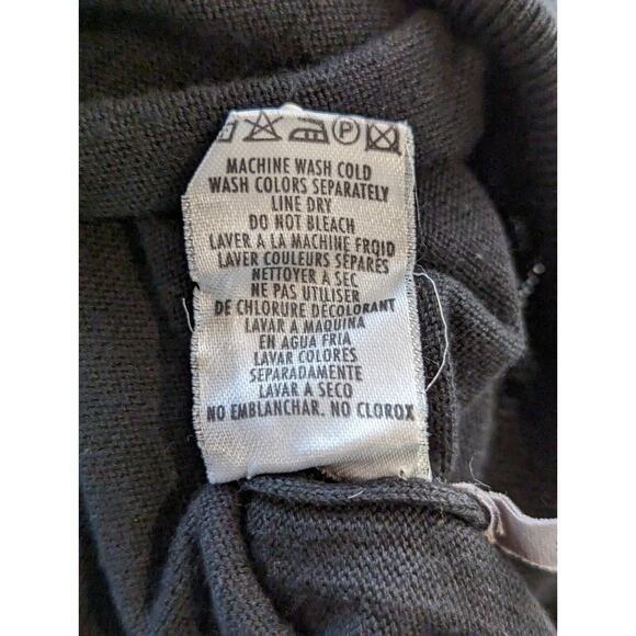 Raffi Golf Sweater Men XL Black Lightweight Cotton Blend Made In Italy - Picture 12 of 12